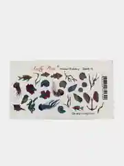 Наклейка для дизайна ногтей Lucky Rose тема Море, Яркий слайдер для маникюра под гель лак