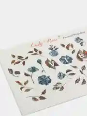 Наклейка для дизайна ногтей Lucky Rose Цветы Весна, весенний слайдер для маникюра гель лак