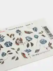 Наклейка для дизайна ногтей Lucky Rose Цветы Весна, весенний слайдер для маникюра гель лак