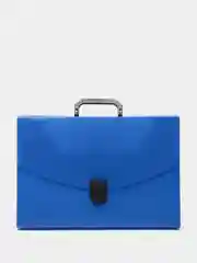 Папка-портфель пластиковая, Attache, A4, 40 мм, синий
