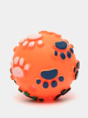 Игрушка для собак из винила "Мяч с лапками", d60мм