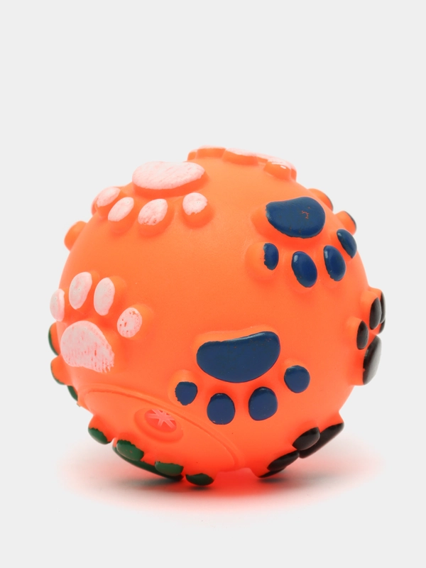Игрушка для собак из винила "Мяч с лапками", d60мм