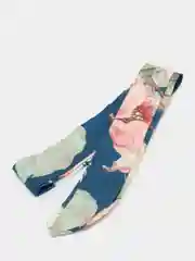 Синий меланж цветочный слип