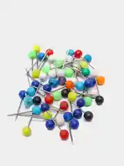 Цветные жемчужные иглы, 50 штук