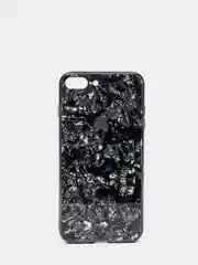 Черный чехол для IPhone  Glass case  3D Vision