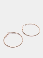 Серьги-кольца "Конго", 5 см, цвет золото