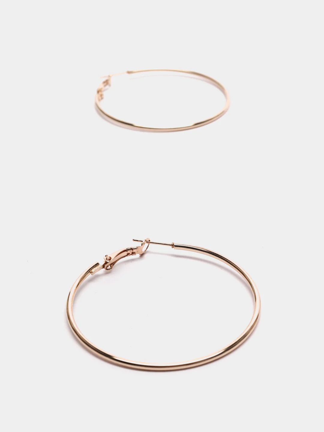 Серьги-кольца "Конго", 5 см, цвет золото