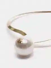 Золотистый хаки колье на шею, с жемчугом