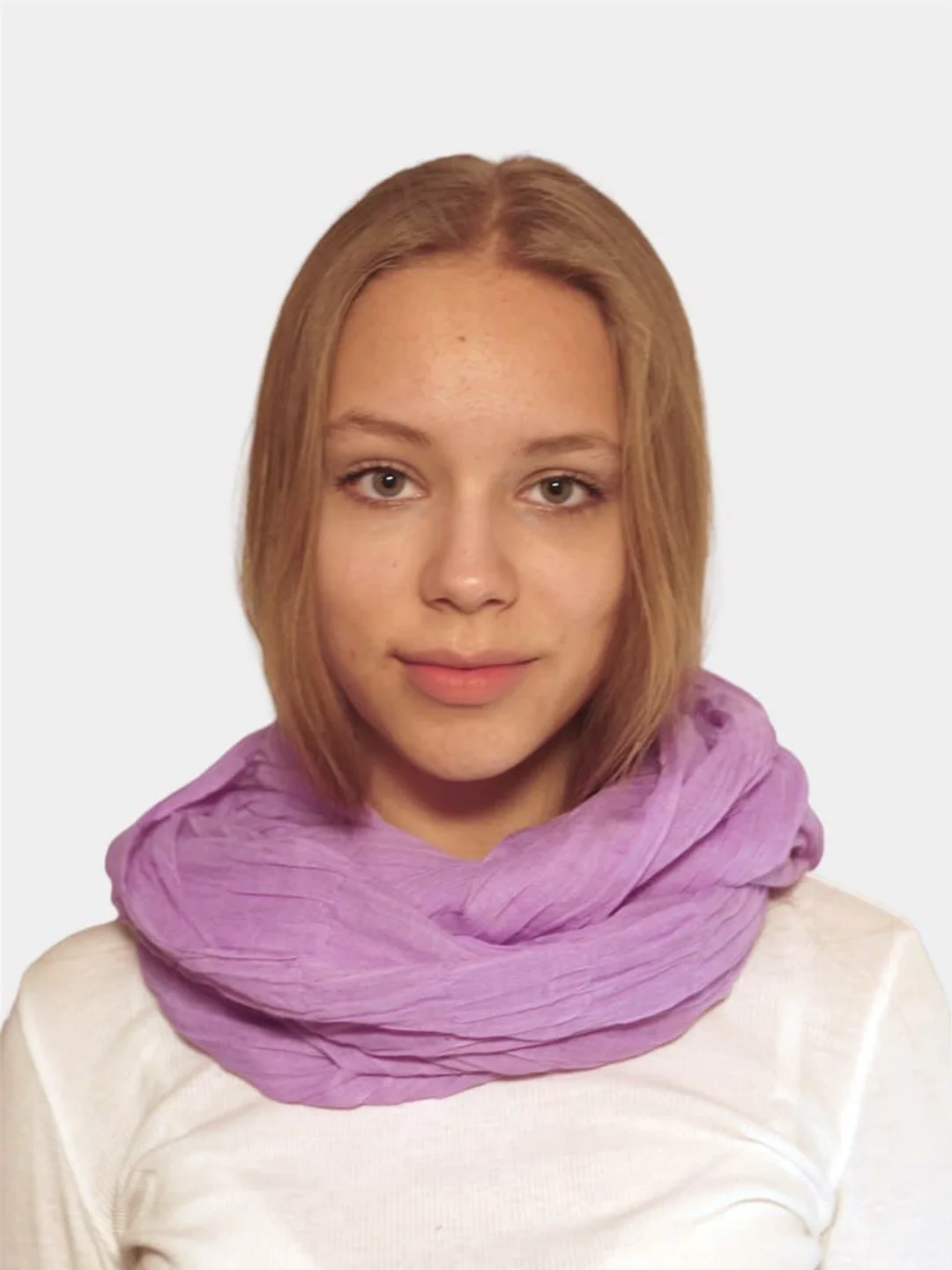 Снуд из лёгкой хлопковой ткани