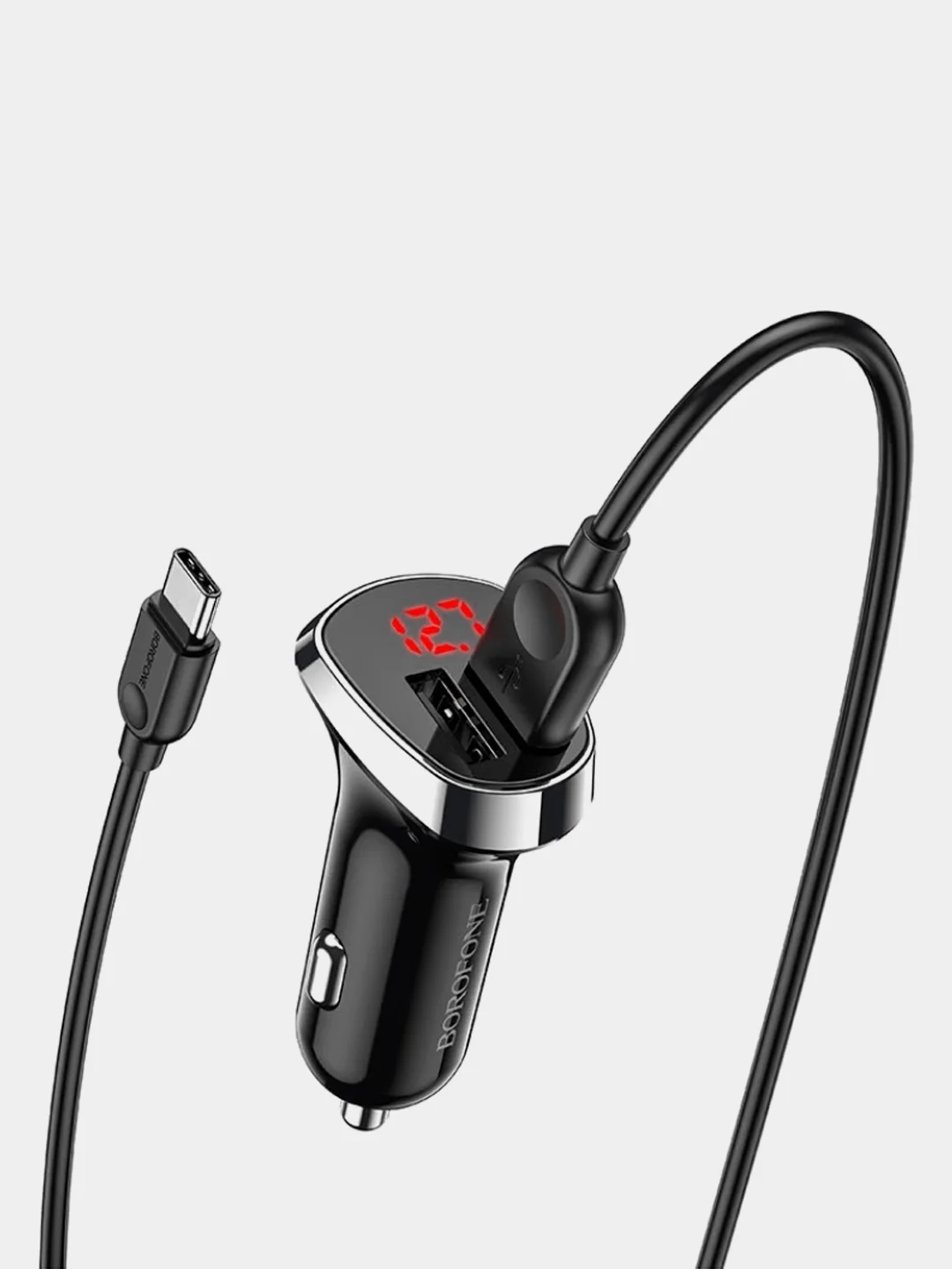 Автомобильное зарядное устройство (АЗУ) Borofone BZ15 + кабель Micro / Type-C / Lightning