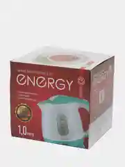 Чайник электрический ENERGY E-275, пластик, бело-черный