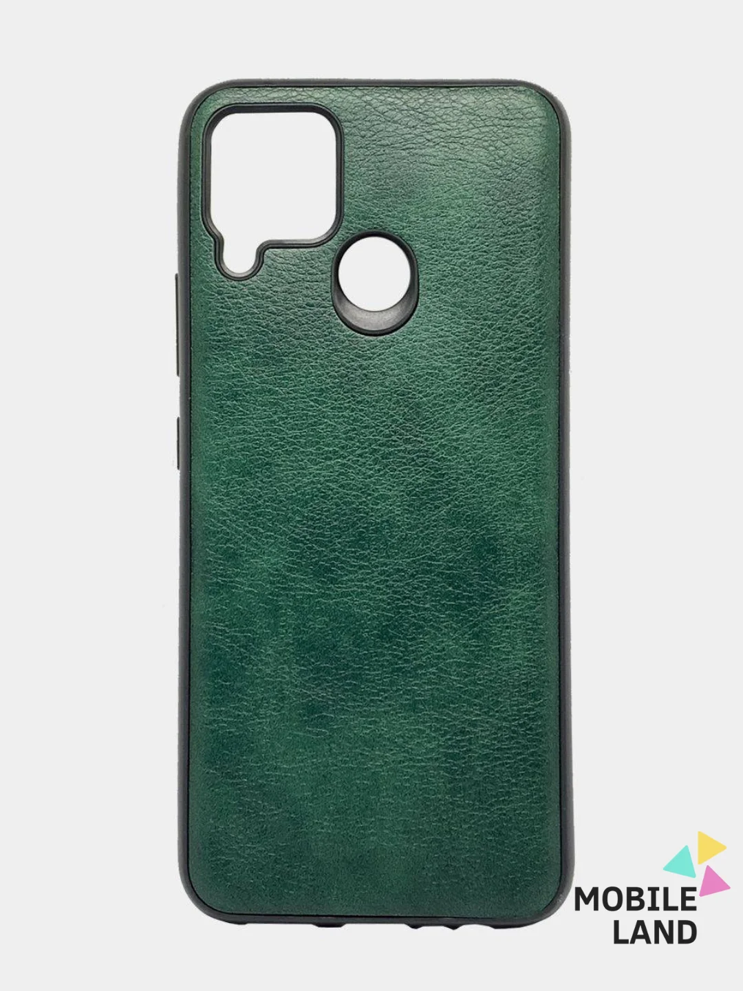 Красный чехол Realme C12 / С15 / C25 силиконовый, имитация кожи