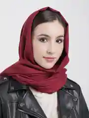 Бордовый палантин однотонный Magic