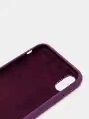 Марсала чехол на iPhone XR, с бархатистым покрытием внутри