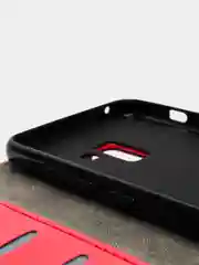 Алый чехол книжка SAMSUNG A8 Plus