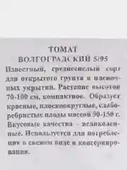 Семена Томат Волгоградский 5/95 б/п 0,1 гр. низкорослый (7162929)