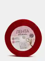 Лента атласная, 25 мм х 23, цвет бордовый, №33