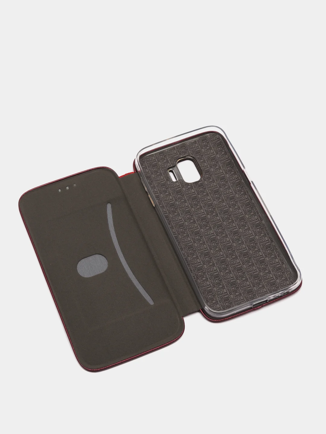 Бордовый чехол-книжка Samsung J2 core