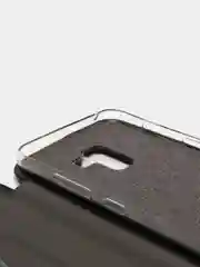 Черный чехол книжка SAMSUNG A8 Plus