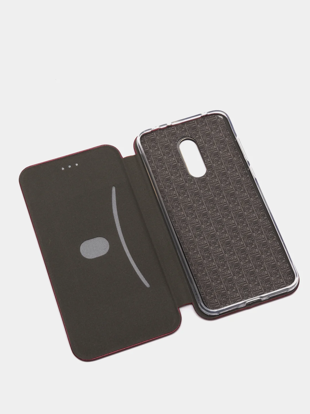 Бордовый чехол-книжка Xiaomi Redmi 5 Plus
