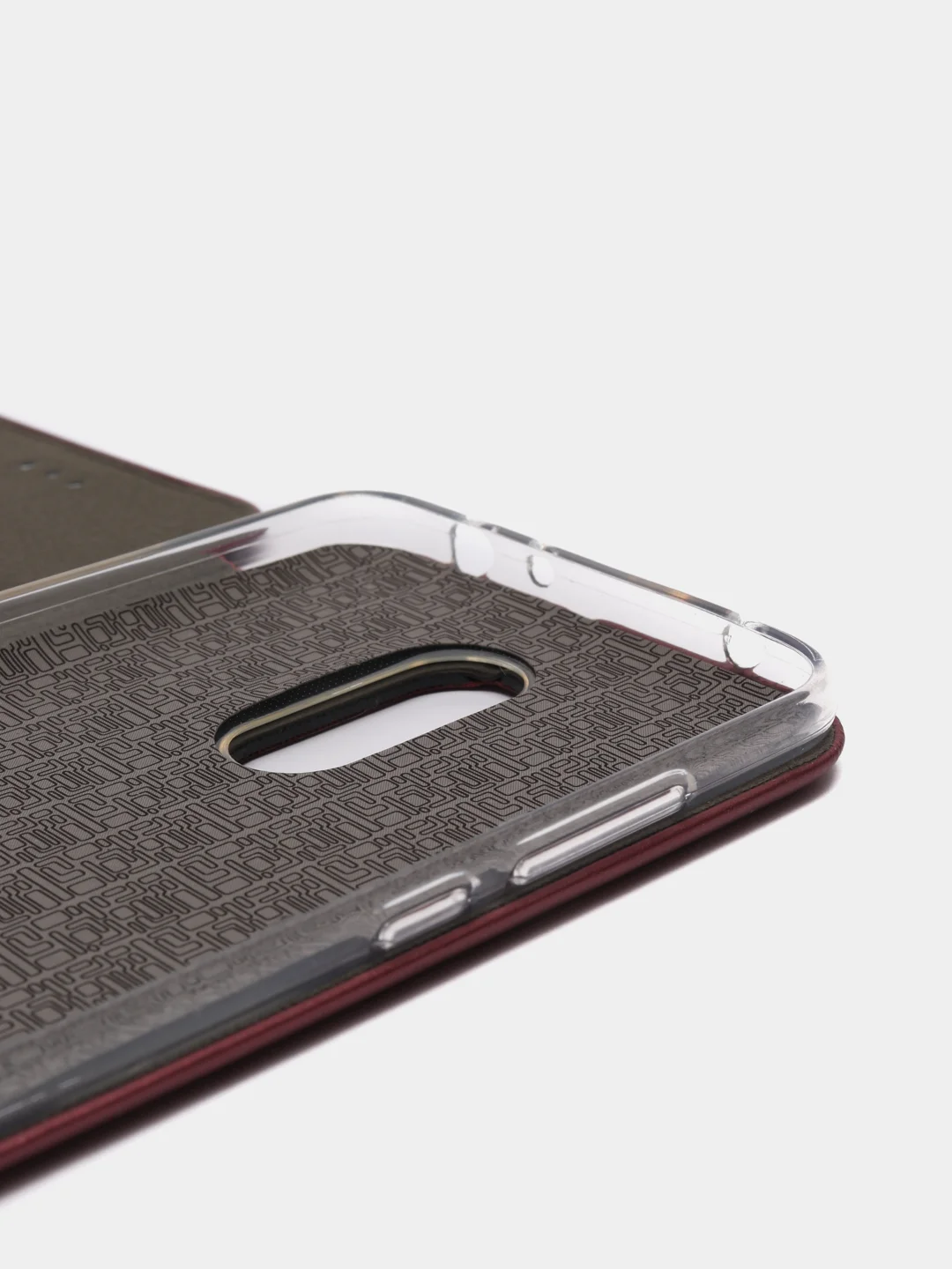 Бордовый чехол-книжка Xiaomi Redmi 5 Plus