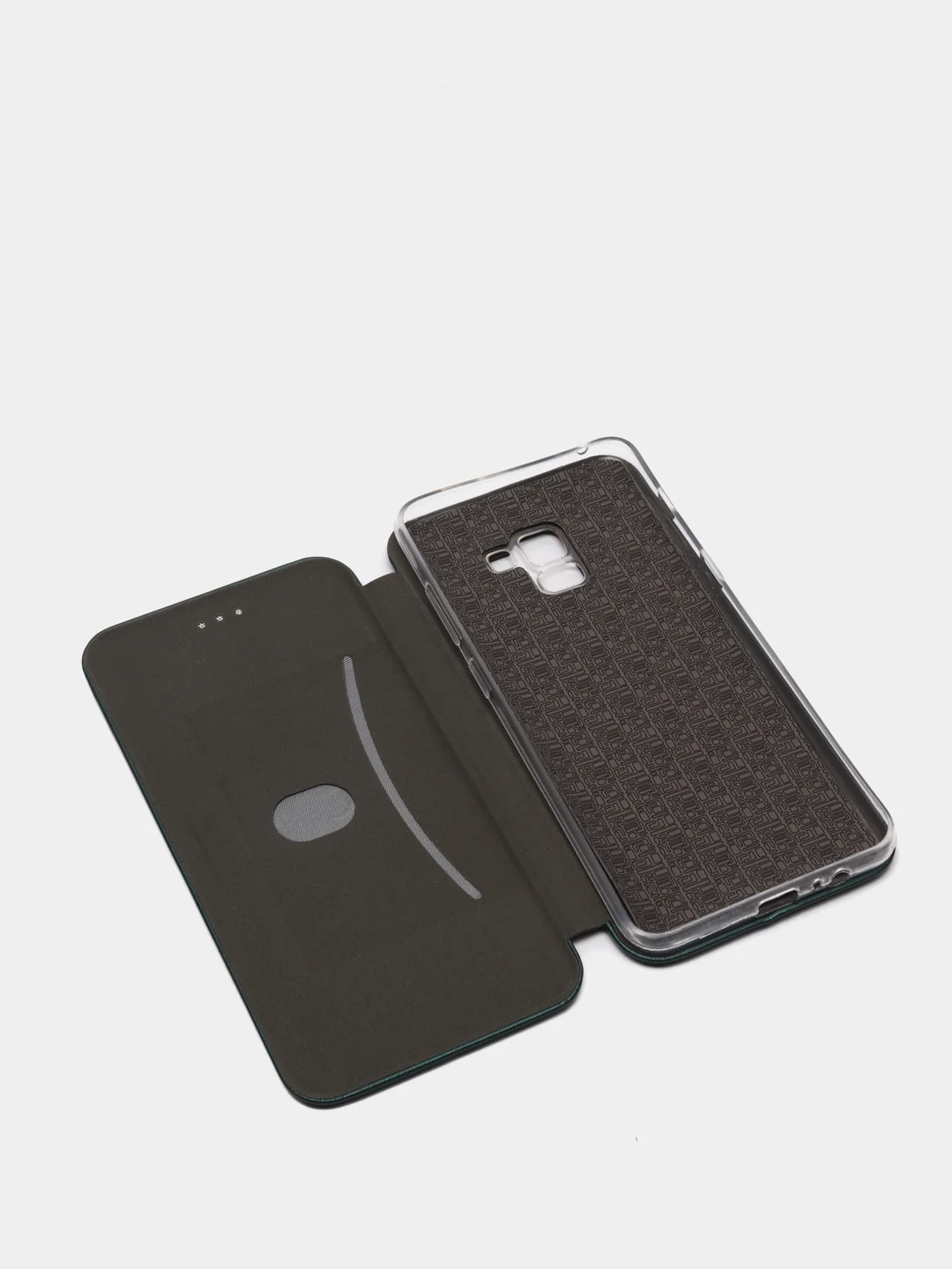 Зеленый чехол книжка SAMSUNG A8 Plus