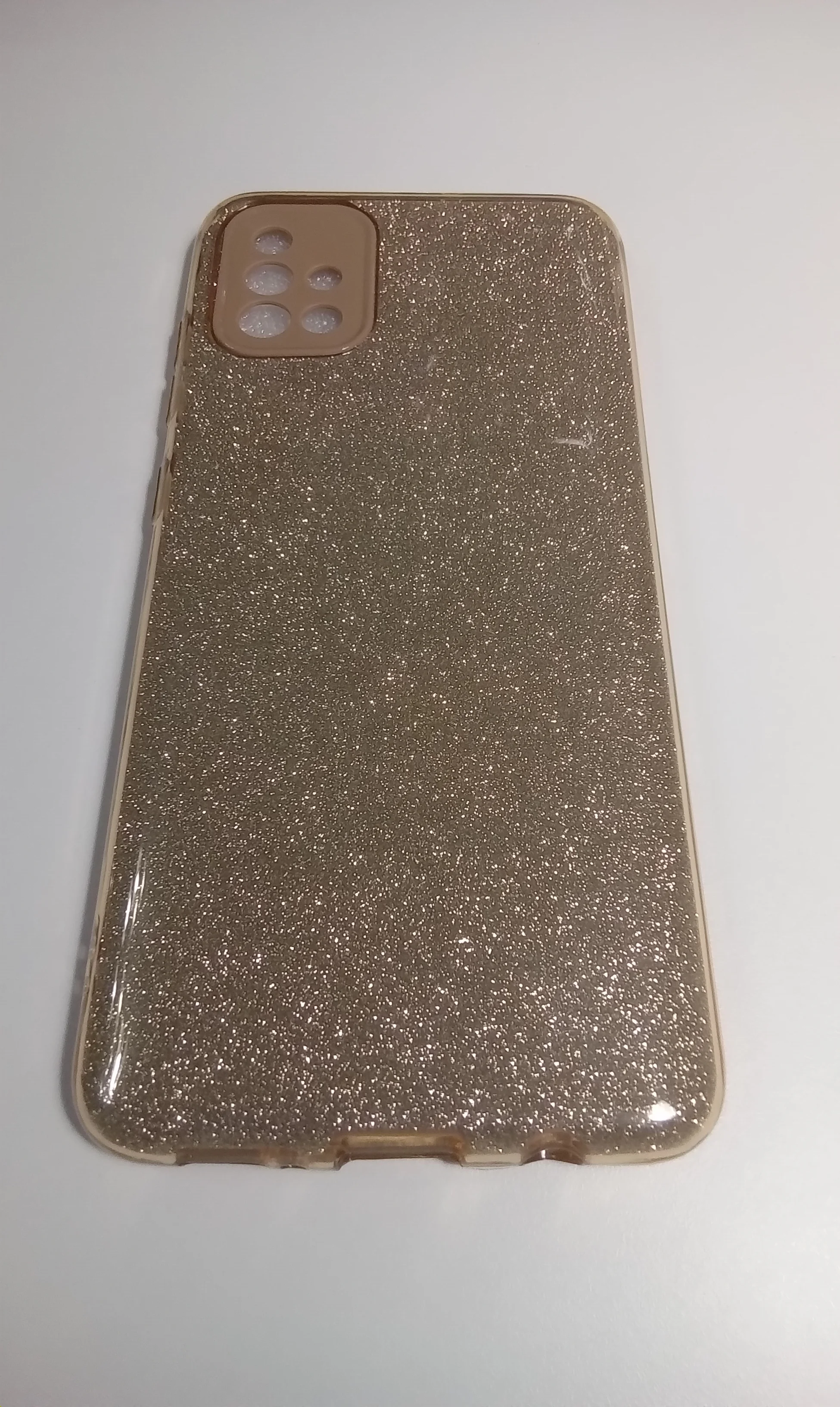 Золотой чехол блестящий для Samsung A51