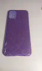 Фиолетовый чехол блестящий для Samsung A51