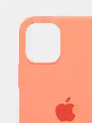 Кораллово-розовый чехол на iPhone 12, с бархатистым покрытием внутри