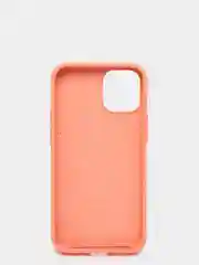 Кораллово-розовый чехол на iPhone 12, с бархатистым покрытием внутри