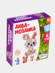 Аквамозаика "Зверята"/Аква мозаика/Аквапиксели для детского творчества, набор бусин, игра