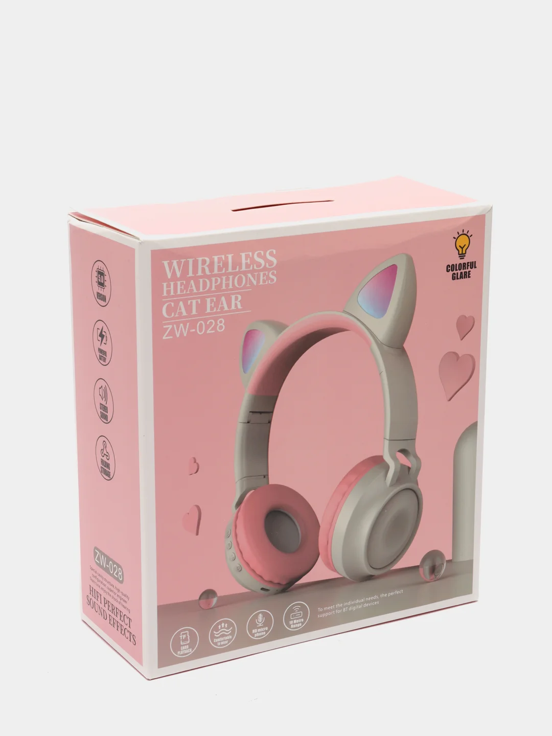 Серый беспроводные наушники Cat Ear ZW 028