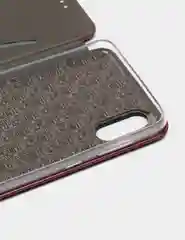 Бордовый чехол-книжка для Samsung A02, M02