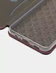 Бордовый чехол-книжка для Samsung A02, M02