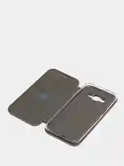 Серый чехол-флип для Samsung J2 Prime / G530