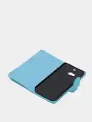 Голубой чехол книжка HTC one m8