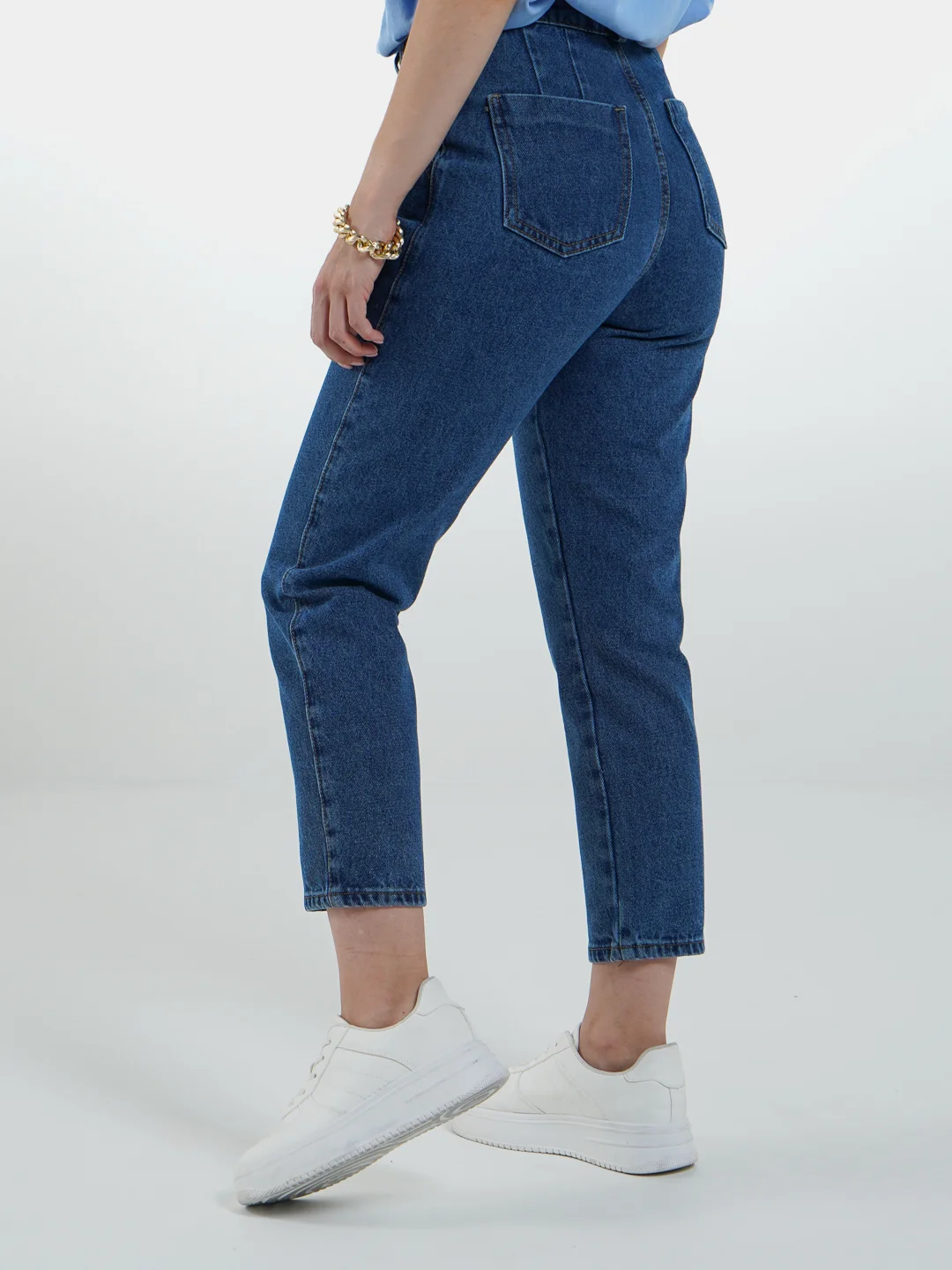 Джинсы женские МОМ с высокой посадкой Denim, джинсы бананы, палаццо