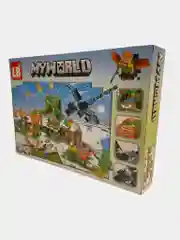 Конструктор "Битва в деревне" My World от 356 деталей / Блочный / Minecraft