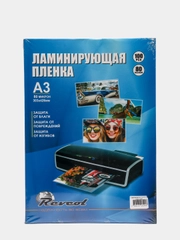 Revcol / Пленка глянцевая для ламинирования A3 (303*426), 80 мкм, 100 конвертов