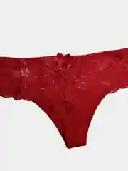 Алый трусы женские, кружевные