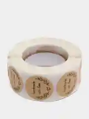 Карамельный наклейки в рулоне "Hand made with love"