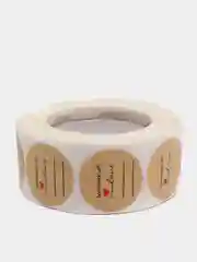 Оливковый наклейки в рулоне "Hand made with love"