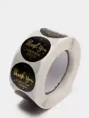 Золотой наклейки в рулоне "Thank you"