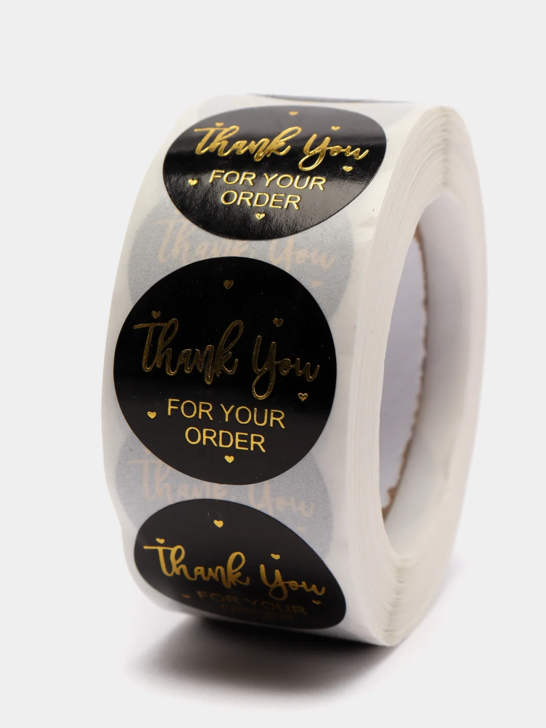 Золотой наклейки в рулоне "Thank you"