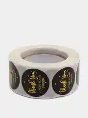 Золотой наклейки в рулоне "Thank you"