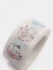 Белый наклейки в рулоне "Thank you"