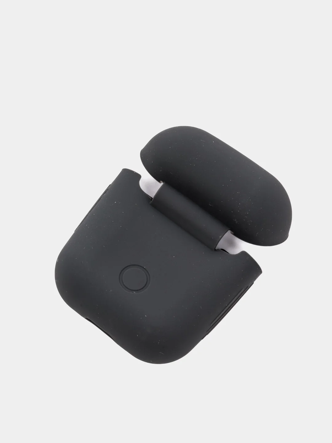 Серый силиконовый чехол для наушников AirPods 1, 2