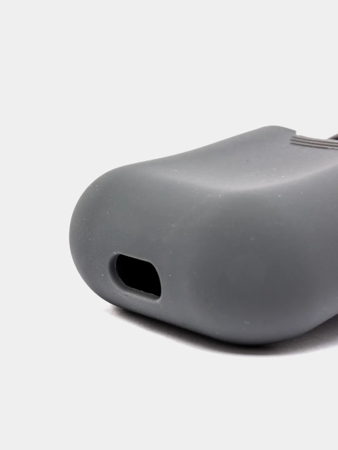 Серый силиконовый чехол для наушников AirPods 1, 2