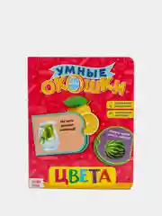 Серебряный книга картонная с окошками "Умные окошки"