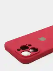 Бордовый чехол с защитой камеры для iPhone 13 Pro, силиконовый